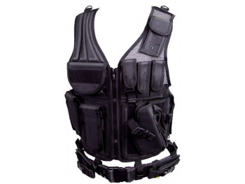 Gilet 4 poches r&eacute;glables pour chargeurs 