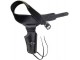 Ceinturon simple holster cuir noir